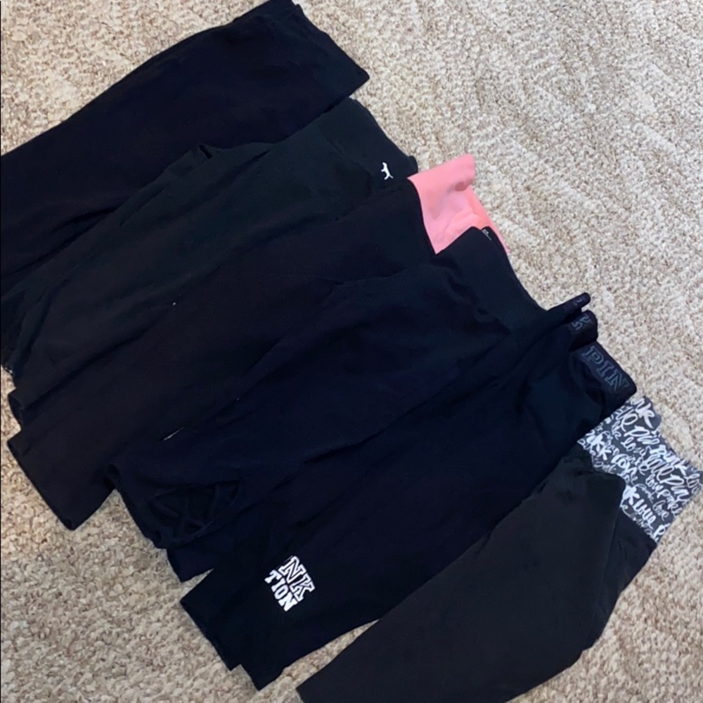Victoria secret pink crop yogas
